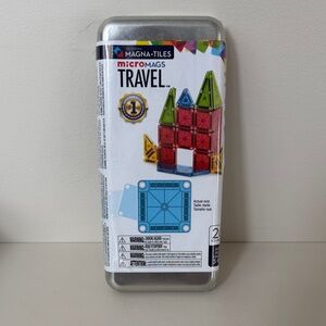 Micro Mags Travel - Red & Green Magnetic Building Tiles